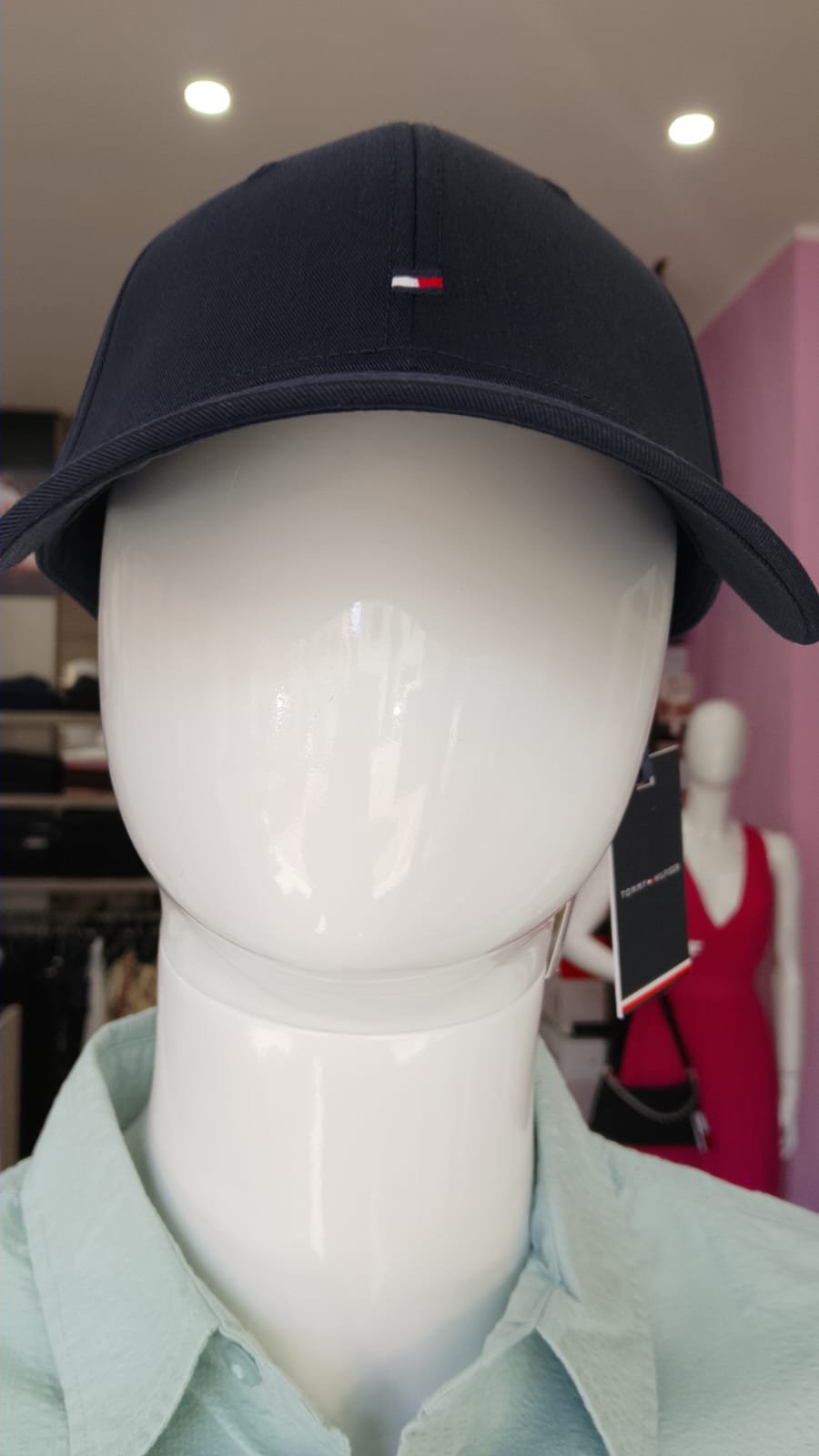 Cappello Uomo Tommy Hilfiger in Cotone con Logo – Blu Navy