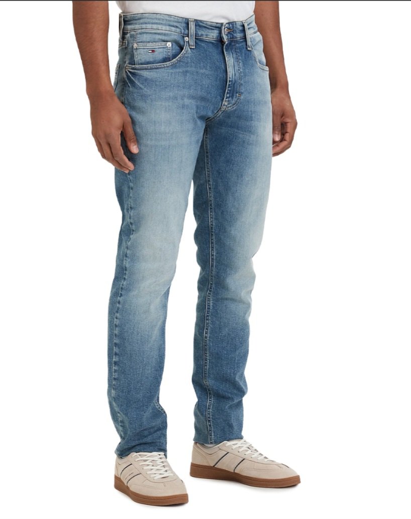 Tommy Hilfiger – Jeans Austin Slim Tapered Fit – Blu Denim Classico