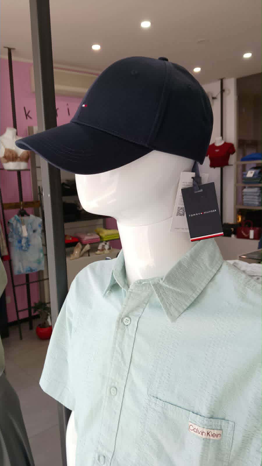 Cappello Uomo Tommy Hilfiger in Cotone con Logo – Blu Navy - immagine 2